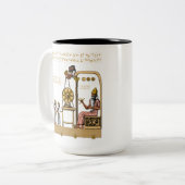 Anunnaki Gods Tweekleurige Koffiemok (Voorkant links)