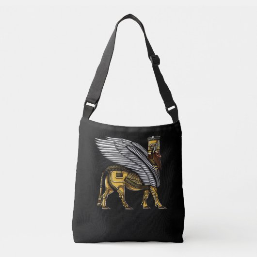 Anunnaki Guardian Alien Ancient Sumerian God Crossbody Tas (Voorkant)