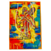 Anunnaki Kunstwerk Gift Bag Medium Cadeauzakje (Voorkant)