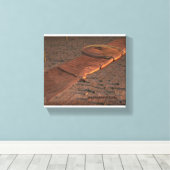 Anunnaki retourneren gevleugelde schijf canvas afdruk (Insitu (Houten vloer))