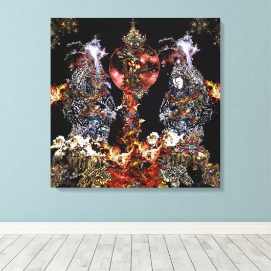 Anunnaki Scouts Canvas Afdruk (Insitu (Houten vloer))