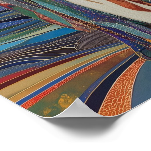 Anunnaki Star Goddess Inanna Art Nouveau Poster (Hoek)