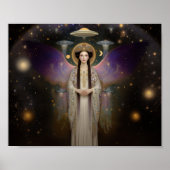 Anunnaki Star Goddess Ishtar High Frequency Art Poster (Voorkant)