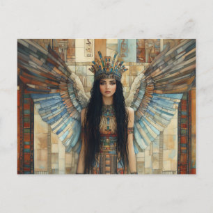 Anunnaki ster Godin Inanna Pastel Rainbow Art Briefkaart