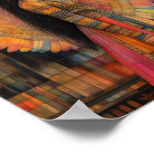 Anunnaki Stergodin Inanna Abstracte Mozaïekkunst Poster (Hoek)