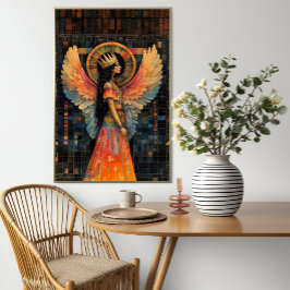 Anunnaki Stergodin Inanna Abstracte Mozaïekkunst Poster