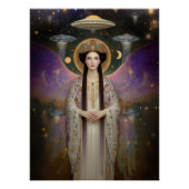 Anunnaki Sterren Godin Ishtar Hoge Frequentie Kuns Perfect Poster (Voorkant)