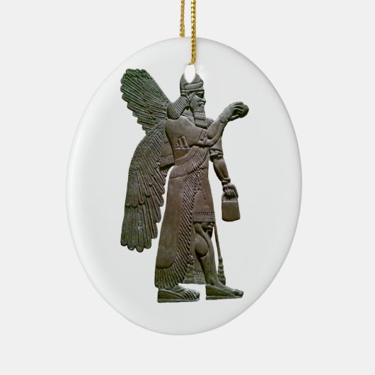 Anunnuki Ancient Sumerian buitenaardse buitenaards Keramisch Ornament (Rechts)