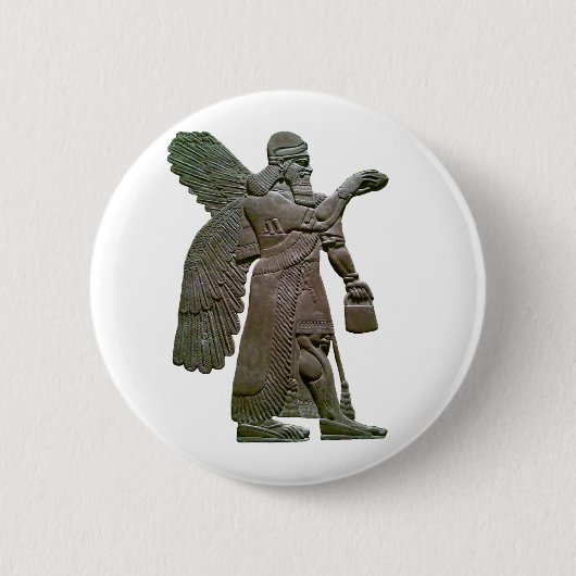Anunnuki Ancient Sumerian buitenaardse buitenaards Ronde Button 5,7 Cm (Voorkant)
