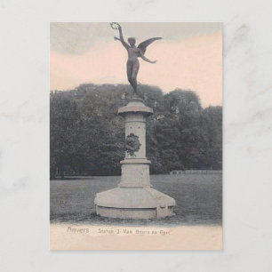Anvers, Statue J van Beers au parc Briefkaart