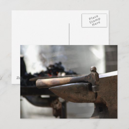 Anvil en Hammer Briefkaart (Voorkant / Achterkant)
