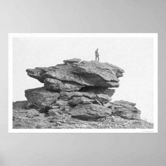 Anvil Rock Nome Alaska 1912 Poster (Voorkant)