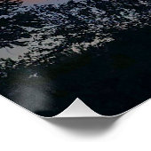 Anvil Storm Cloud en rijzende maan. Perfect Poster (Hoek)