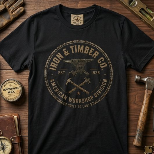 Anvil Workshop | Ambacht van de oude smidse T-shirt