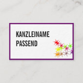 Anwältin Visitenkarte Visitekaartje (Achterkant)