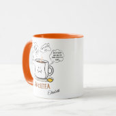 ANXIETEA Coffee Mok - 15 oz Funny Cartoon Design (Voorkant links)