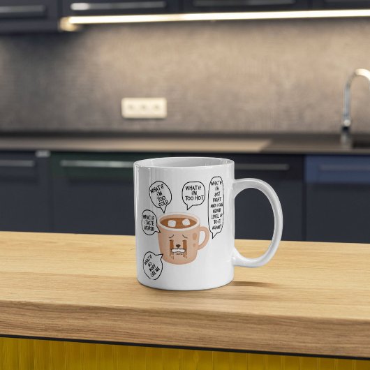 ANXIETEA Witte 11oz Keramische Mok