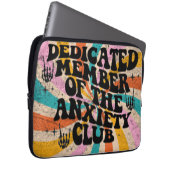 anxiety club member laptop sleeve (Voorkant Rechts)