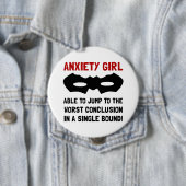 Anxiety Girl Ronde Button 4,0 Cm (In situ)