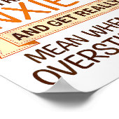 Anxiety Humor For Women With Overstimulation Poster (Hoek)