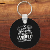 Anxiety Humor For Women With Overstimulation  Sleutelhanger (Voorkant)