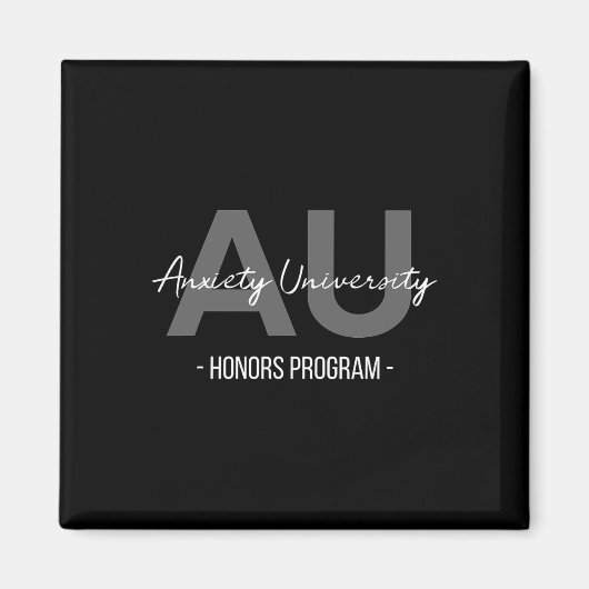 Anxiety University Honors Programma Magneet (Voorkant)