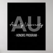 Anxiety University Honours Programma Poster (Voorkant)