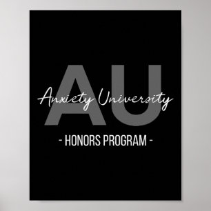 Anxiety University Honours Programma Poster