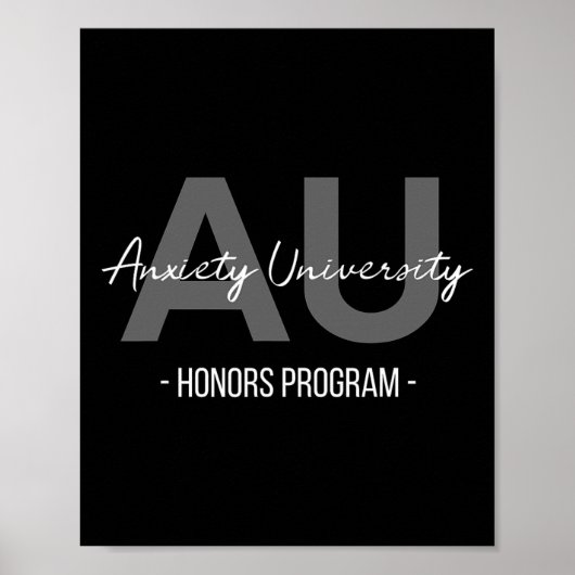 Anxiety University Honours Programma Poster (Voorkant)