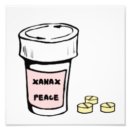 anxiety xanax peace foto afdruk