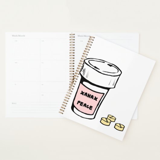 anxiety xanax peace planner (Display)