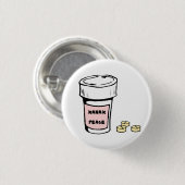 anxiety xanax peace ronde button 3,2 cm (Voorkant /achterkant)