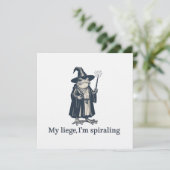 Anxious Frog Wizard Funny ADHD Neurodiversity  Kaart (Staand voorkant)