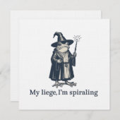 Anxious Frog Wizard Funny ADHD Neurodiversity Kaart (Voorkant / Achterkant)