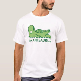 Anxiousaurus Mental Health Anxiety Pun T-shirt