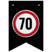 ANY AGE 70th Birthday Speed Limit Sign Vlaggetjes (Eerste vlag)