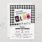 ANY AGE 90s gele geruite houndstooth verrassing Kaart (Voorkant)