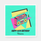 ANY AGE 90's partij blauwgroen gepersonaliseerde b Servet (Voorkant)