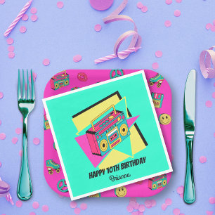 ANY AGE 90's partij blauwgroen gepersonaliseerde b Servet