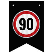 ANY AGE 90th Birthday Speed Limit Sign  Vlaggetjes (Eerste vlag)