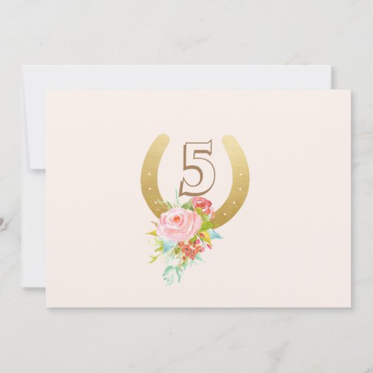 ANY AGE/ADD FOTO - Paard Verjaardag uitnodiging (Achterkant)