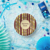 Any Age Adult Birthday Camo Stripes Pattern Papieren Kommen (Feest)