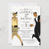 ANY AGE Art Deco/Great Gatsby/1920s Verjaardagsfee Kaart (Voorkant)