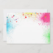 ANY AGE Art Party Verf Party Verjaardagsuitnodigin Kaart (Achterkant)