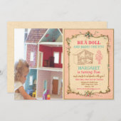 ANY AGE - Baby Doll Party Verjaardagsuitnodiging Kaart (Voorkant / Achterkant)