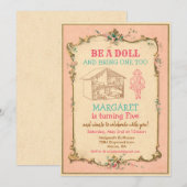 ANY AGE - Baby Doll Party Verjaardagsuitnodiging Kaart (Voorkant / Achterkant)