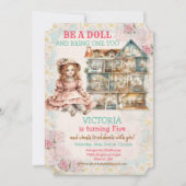 ANY AGE -  Baby Doll Verjaardagsuitnodiging Kaart (Voorkant)