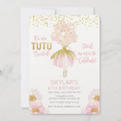 ANY AGE - Ballerina Ballet Verjaardag uitnodiging (Voorkant)