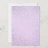 Any Age Birthday Lavender Purple Glitter Paint Kaart (Achterkant)