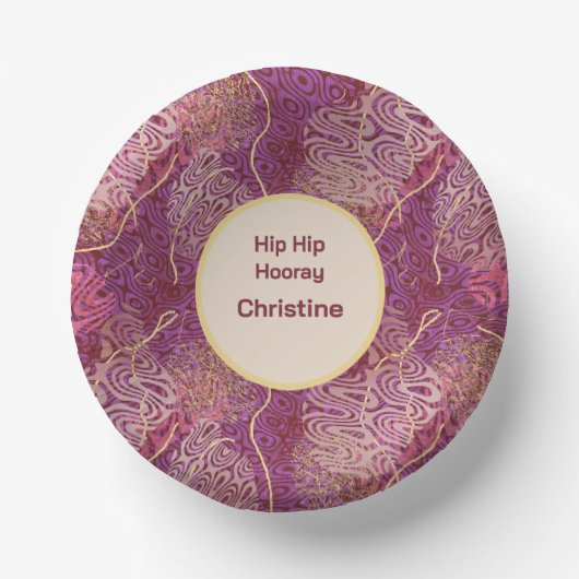 Any Age Birthday Silhouette Stencil Art Pattern Papieren Kommen (Voorkant)